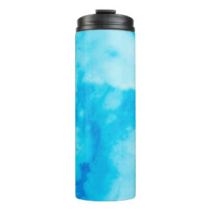 Termo Textura de mármol blanco azul con patronabst natur
