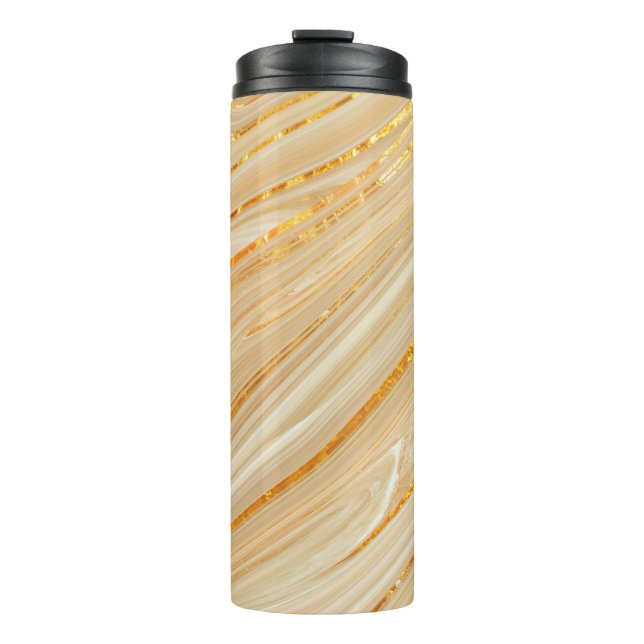 Termo Textura de mármol dorado (Anverso)