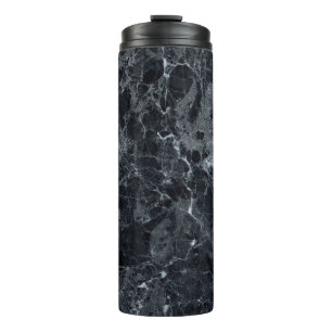 Termo Textura de mármol negro