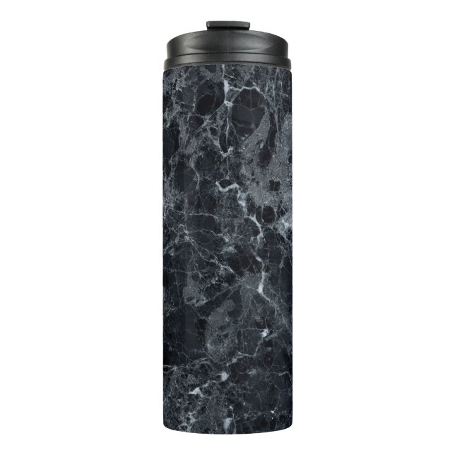 Termo Textura de mármol negro (Anverso)