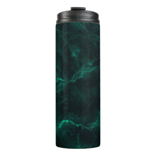 Termo Textura de mármol verde oscuro
