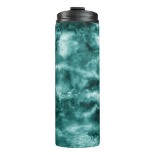 Termo Textura de mármol verde oscuro