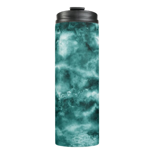 Termo Textura de mármol verde oscuro (Anverso)