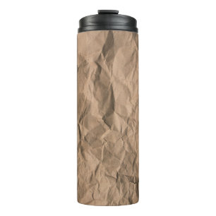 Termo Textura de papel reciclado rugosa y marrón