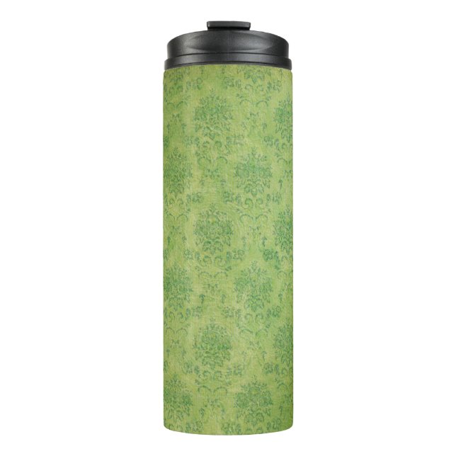 Termo Textura de plantilla verde de fondo (Anverso)