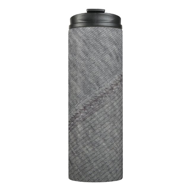Termo textura de tela gris con dibujos abstractos y  (Anverso)