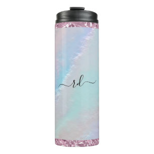 Termo Textura del arcoiris abstracta y cristal rosado
