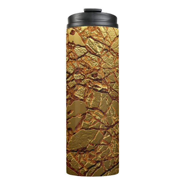 Termo Textura dorada de lujo. (Anverso)