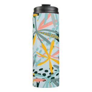 Termo Textura sin costura tropical con hojas de palma, r
