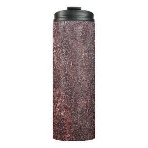 Termo Textura vintage metalizado con arañazos y grillete