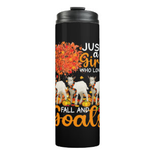 Termo Thanksgiving Just A Girl Who Loves Fall And Goats