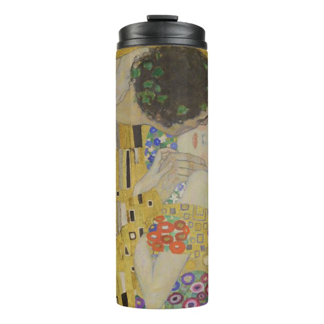 Termo The Kiss, Art Nouveau Oil Painting, Gustav Klimt (Anverso)