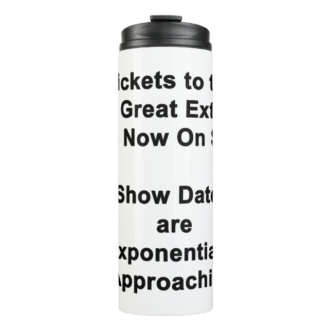 Termo The Sixth Great Extinction Thermal Tumbler (Anverso)