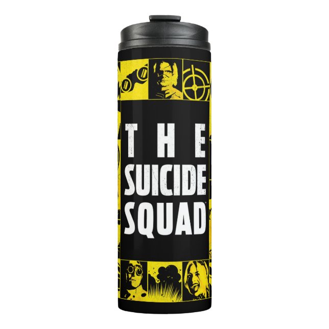 Termo The Suicide Squad | Yellow & Black Icon Blocks (Anverso)