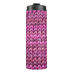 Termo the texture of the knitted fabric with striped pat