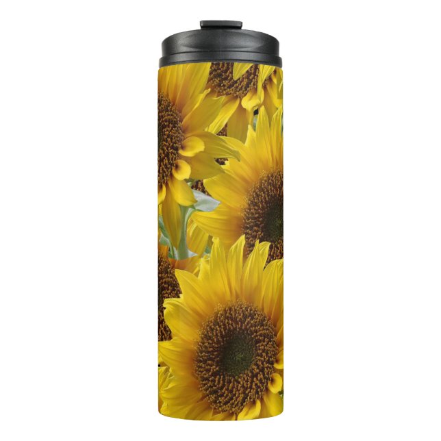 Termo Thermal Tumbler Floral Sunflower (Anverso)