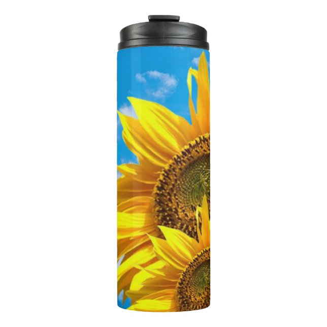 Termo Thermal Tumbler Floral Sunflower (Anverso)