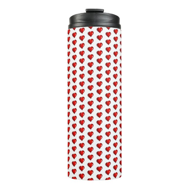 Termo Thermal Tumbler Red Hearts  (Anverso)
