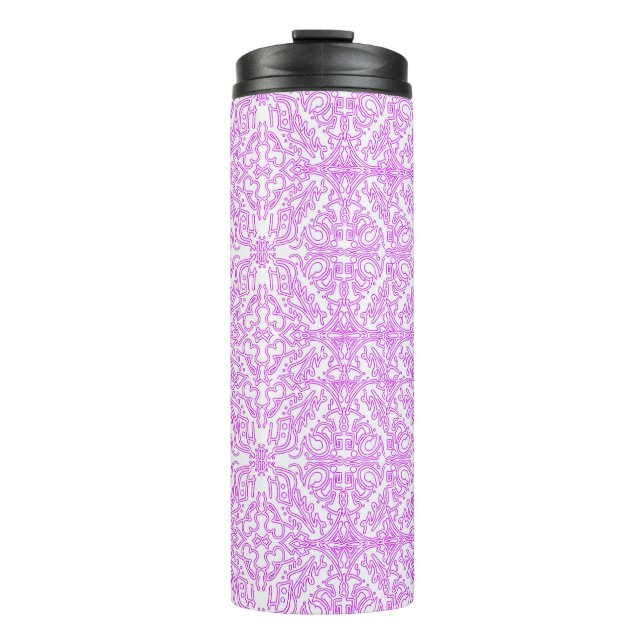 Termo Thermal Tumbler Soft Pink Dream Mandala pattern  (Anverso)
