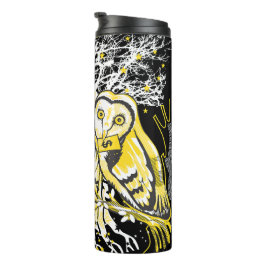 Termo Thermal Tumbler – Urban Tree Owl & Wealth Surreal 