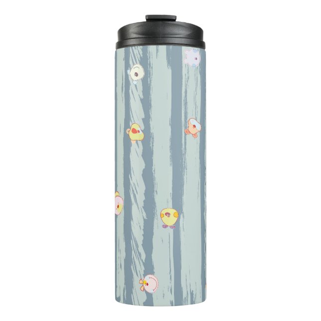 Termo Thermal Tumbler – Whimsy Faces (Anverso)