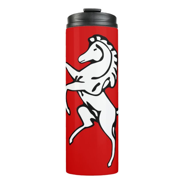 Termo Thermal Tumbler with flag of Kent County, England (Anverso)