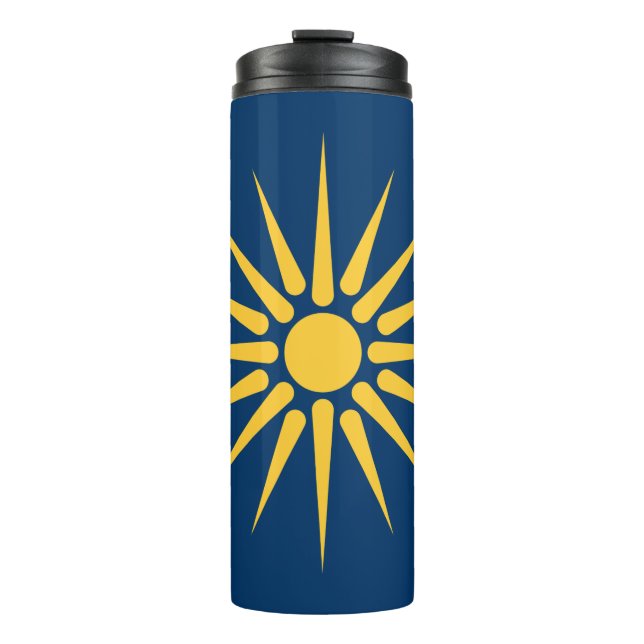 Termo Thermal Tumbler with flag of Macedonia, Greece (Anverso)