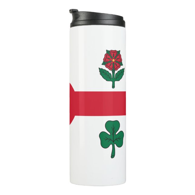 Termo Thermal Tumbler with flag of Montreal, Canada (Rotado hacia la derecha)