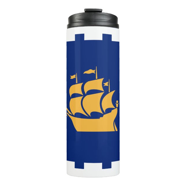 Termo Thermal Tumbler with flag of Quebec City (Anverso)