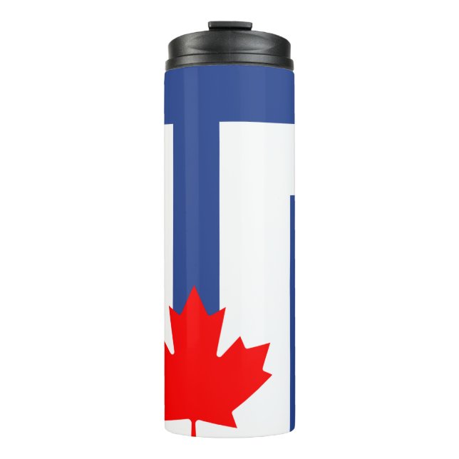Termo Thermal Tumbler with flag of Toronto, Canada (Anverso)