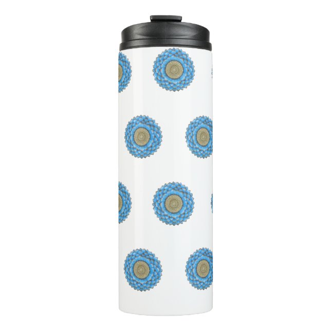 Termo Thermal Tumbler with hand- drawn mandala design (Anverso)