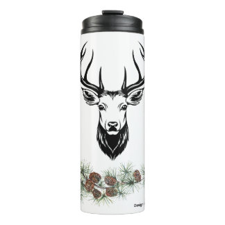 Termo Thermosbecher mit Hirsch-Motiv