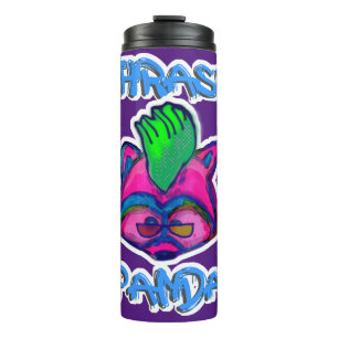 Termo Thrash Panda Neon Punk Racoon Personalizado