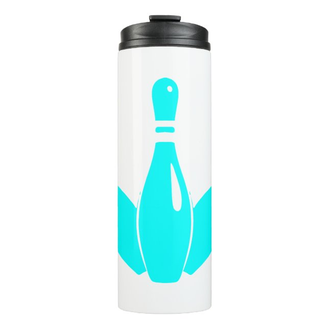 Termo Three Bowling Pins Aqua Blue (Anverso)
