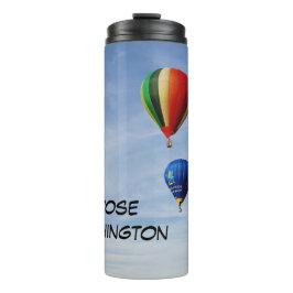 Termo Three Hot Air Balloons in cloudy sky Personalize