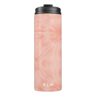 Termo Tie Dye   Pastel moderno rosa coral
