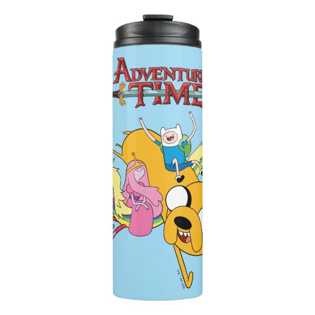 Termo Tiempo de aventura | Dama, Bubblegum, Finn y Jake (Anverso)