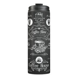 Termo Tiempo de café vintage