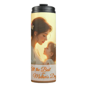 Termo Tierno Amor Maternal en Luz Florecida