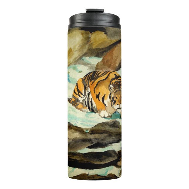 Termo Tigre acuarela (Anverso)