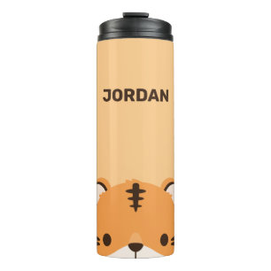 Termo Tigre Adorable con Nombre Personalizado