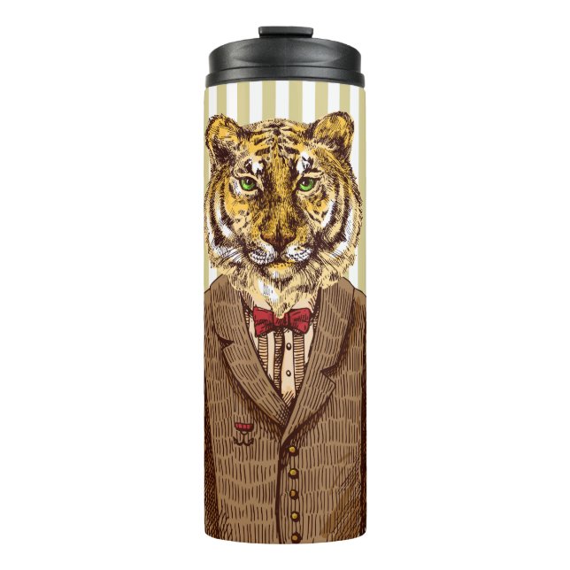 Termo Tigre en desgaste de la tarde (Anverso)