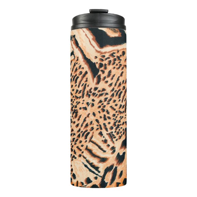 Termo Tigre sin foco, leopardo y jaguar. Textos sin foco (Anverso)