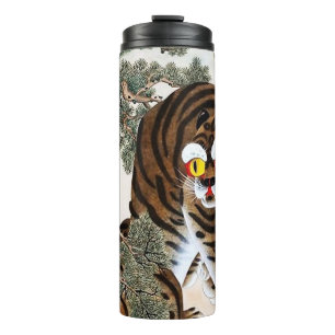 Termo Tigre y Urraca Minhwa bajo el Pino