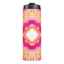 Termo Tinte Tie Dye Rosa y Naranja