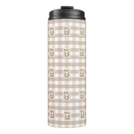 Termo Tiny latte gingham stamps