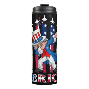 Termo Tío patriótico Sam Dabbing 4 de julio