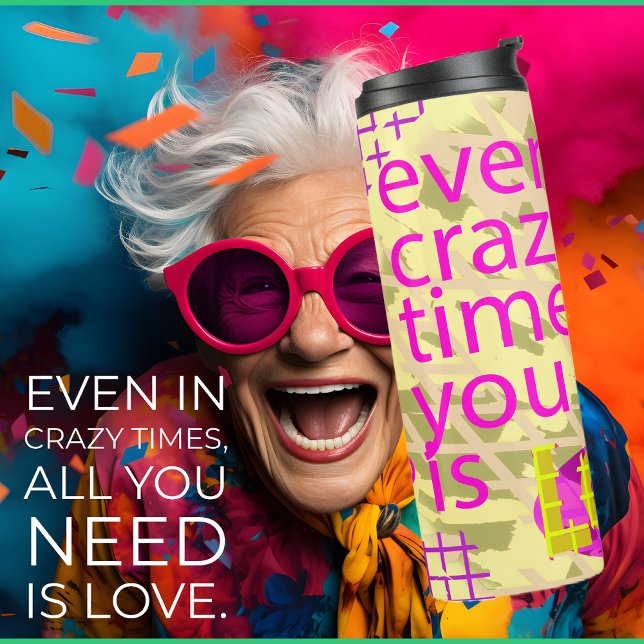 Termo Tipografía adorando la inspiración (Love is all you need. )