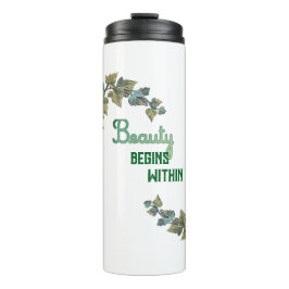 Termo Tipografía Botánica de Belleza