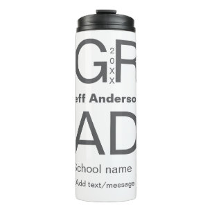 Termo Tipografía de grado moderna graduación simple míni